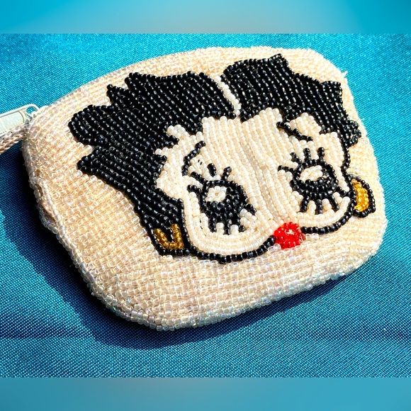 1930’s Betty Boop change purse,glass seed bead,from private collection-4 display - Picture 3 of 7